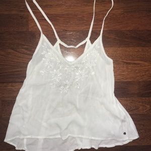 whote embellished Tank
